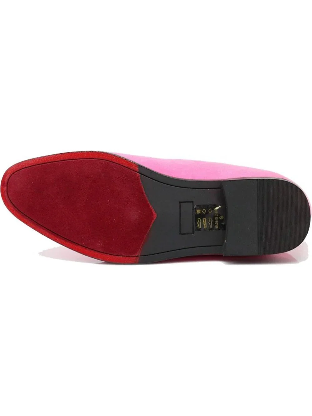 Men's Plain Pink Vintage Velvet Loafers Slip On Classic Tuxedo Dress Shoes